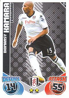 Diomansy Kamara Fulham 2010/11 Topps Match Attax #U22